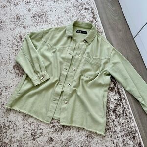 Zara Sage Shacket